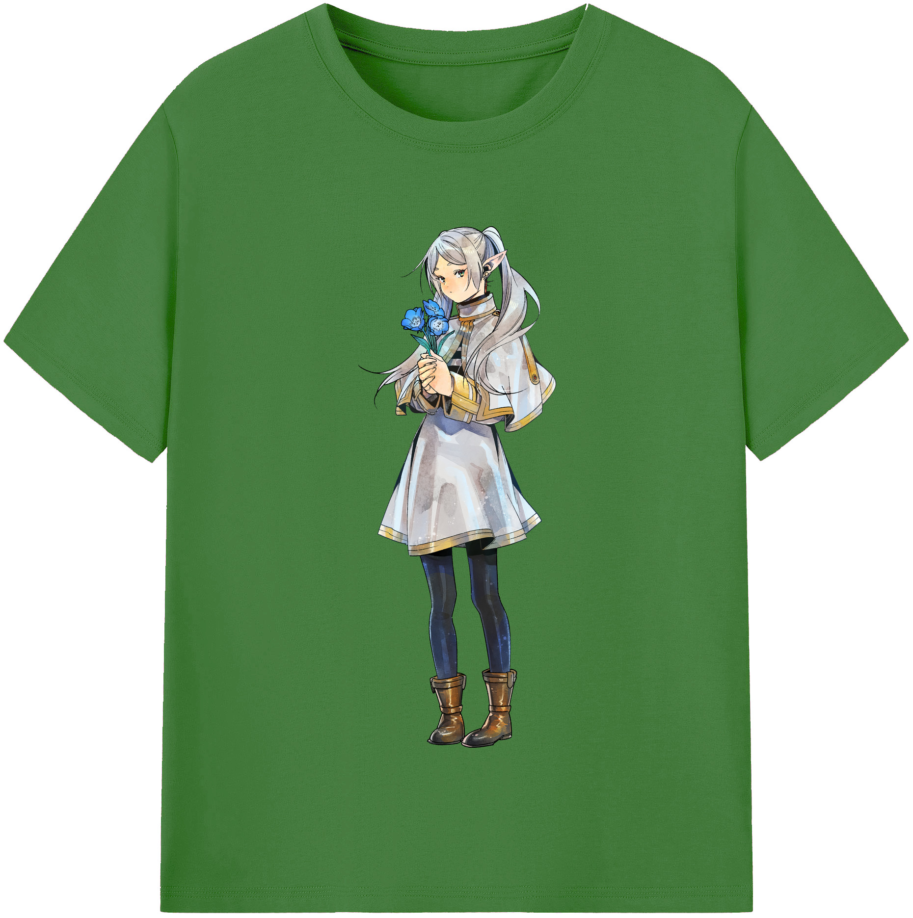 （画像用） 葬送のフリーレン Frieren レディースカジュアルプリントTシャツ（綿100％）